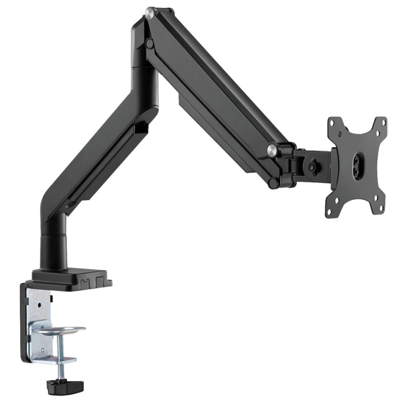 DIGITUS bras universel pour moniteur, 15-32 pouces, fixation par pince, système ressort pneumatique