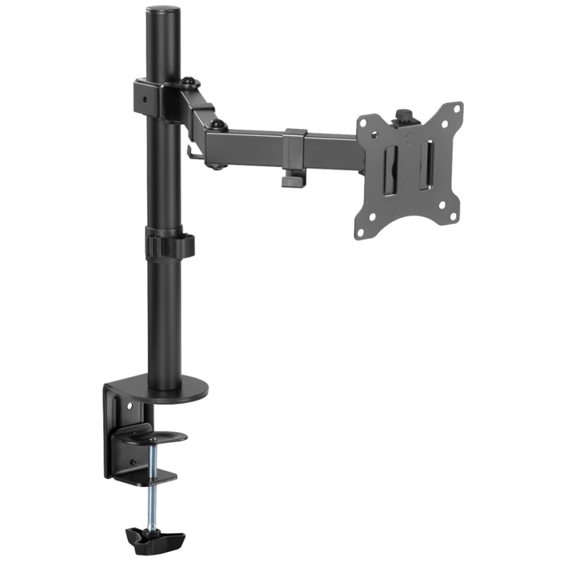 DIGITUS support de moniteur avec pince, 15-32 pouces, pivotant, noir mat