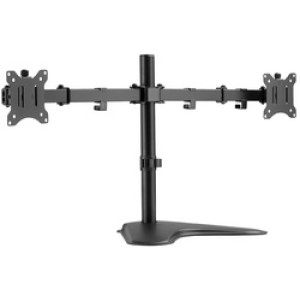DIGITUS universele dual monitorstandaard, zwart, 15-32 inch, hoogte verstelbaar