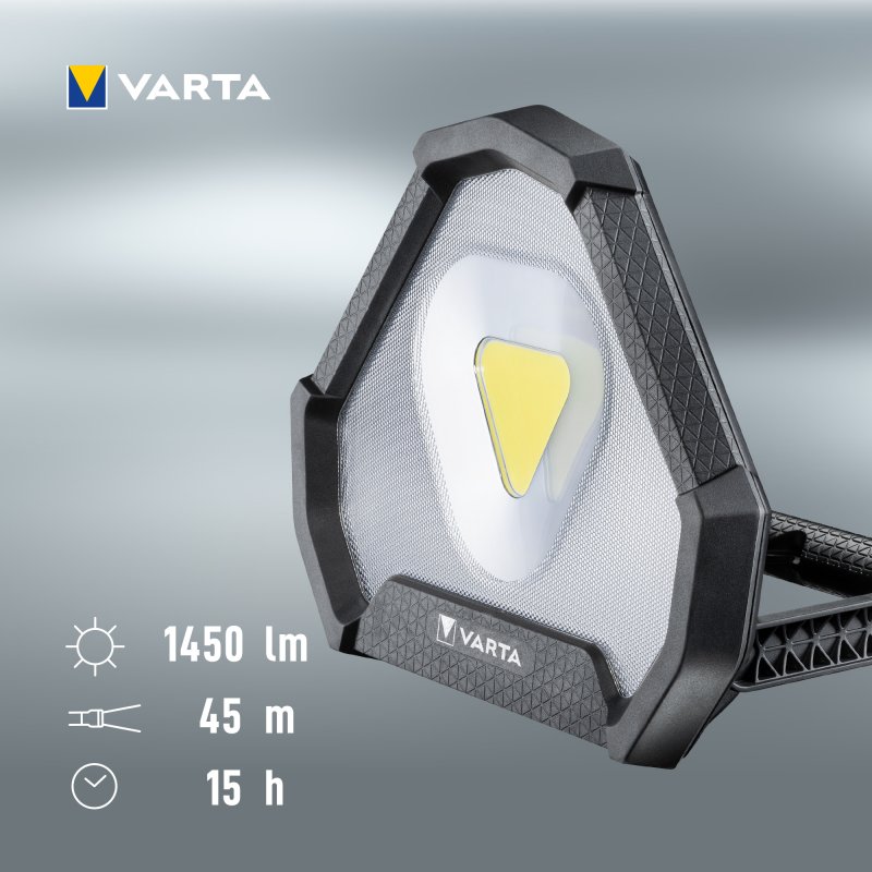 VARTA Work Flex Stadium Light werklamp, oplaadbaar, 1450 lumen, IP54