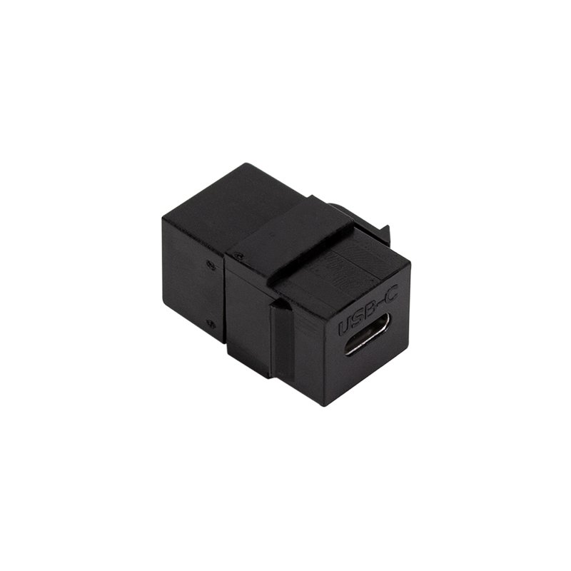 LogiLink Professional USB 3.1 connecteur keystone, noir, USB-C vers USB-C