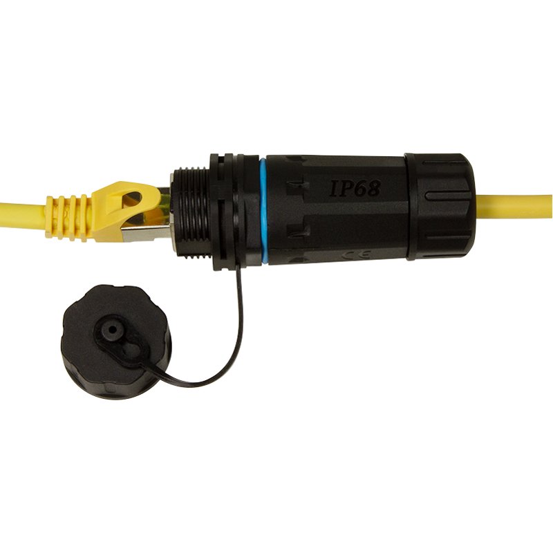 LogiLink Professional patch cable connector, industrial, black, IP68