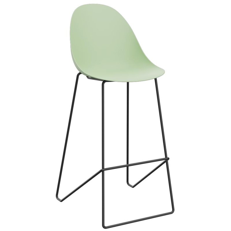 PAPERFLOW krukken VOID, groen/zwart, zithoogte 760 mm, set van 2