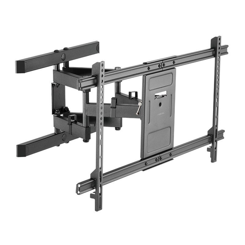 LogiLink TV-support mural Full Motion, 43-90 pouces, acier noir, max 60 kg
