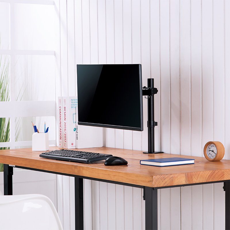 LogiLink bras d'écran ajustable, 17-32 pouces, pince de bureau, noir
