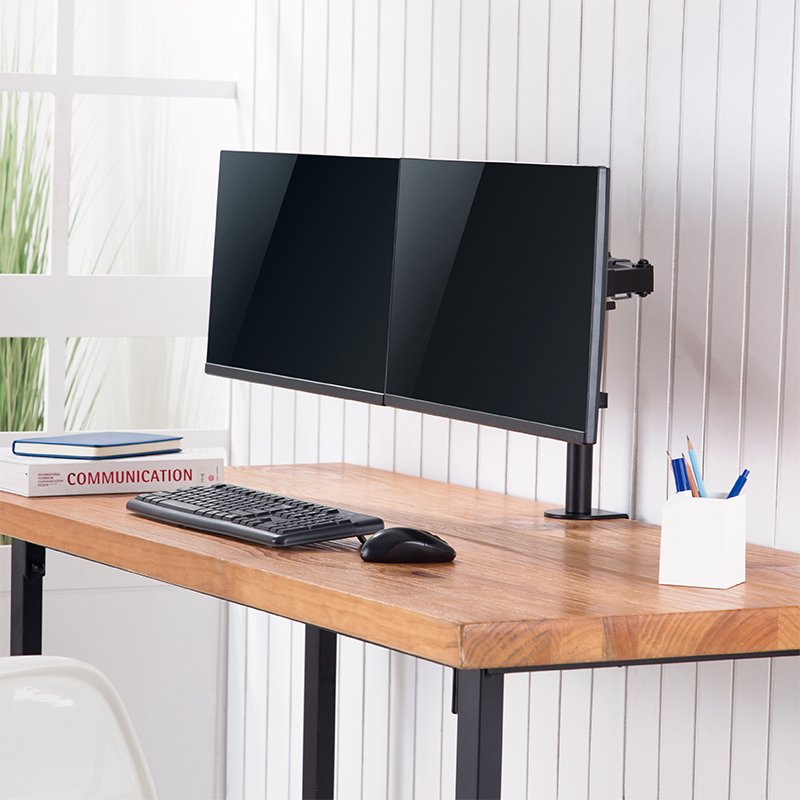 LogiLink monitorarm, zwart, 17-32 inch, 398 mm masthoogte