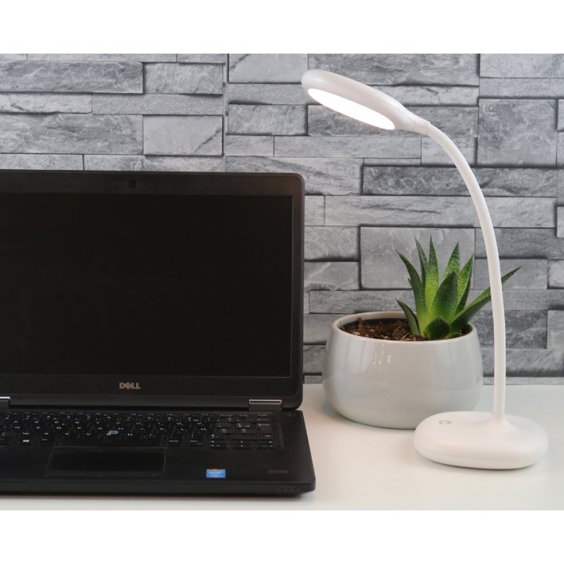 UNiLUX GALY 1800 LED lampe de bureau, rechargeable, dimmable, blanc