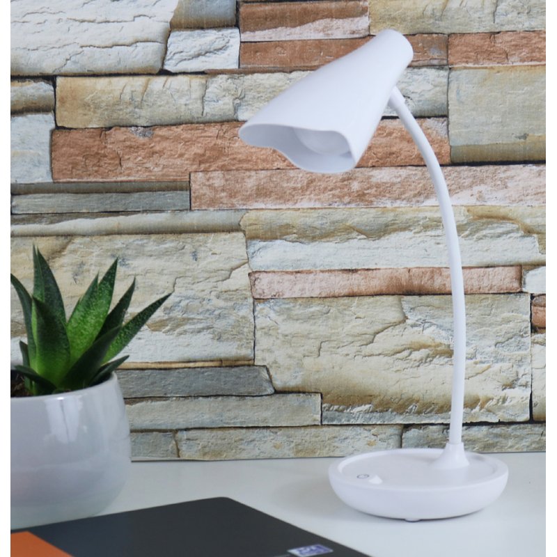 UNiLUX LED-bureaulamp UKKY, dimbaar, wit, 7,5W