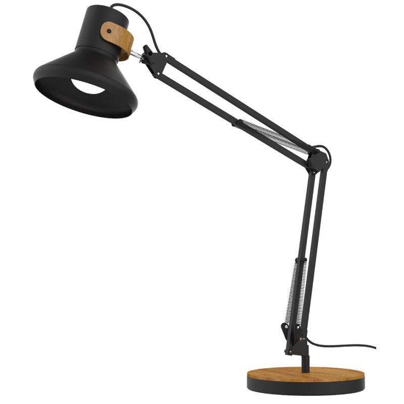 UNiLUX Lampe de bureau LED BAYA Bamboo, noir-bambou, 11,3W, 915 lumens