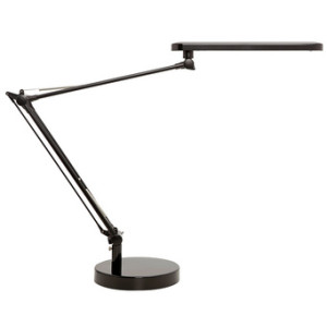 UNiLUX LED bureaulamp MAMBO LED 2.0, zwart, dimbaar, dubbele gelenkarm