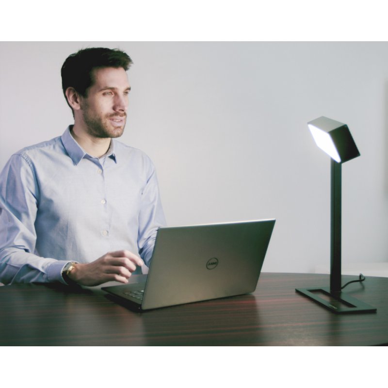UNiLUX Lampe de luminothérapie LED Dayvia SUNDESK, 10.000 Lux, noir, 25 watts