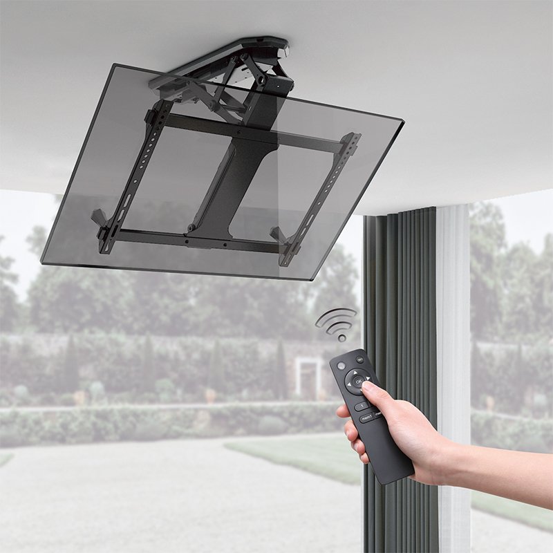 LogiLink support de plafond motorisé TV, avec télécommande, 32-70 pouces, max 35 kg