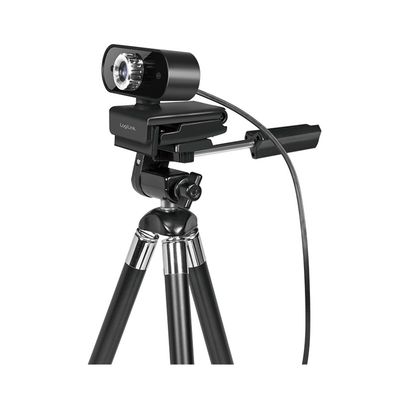 LogiLink HD USB-webcam avec microphone, noir, 1280×720p