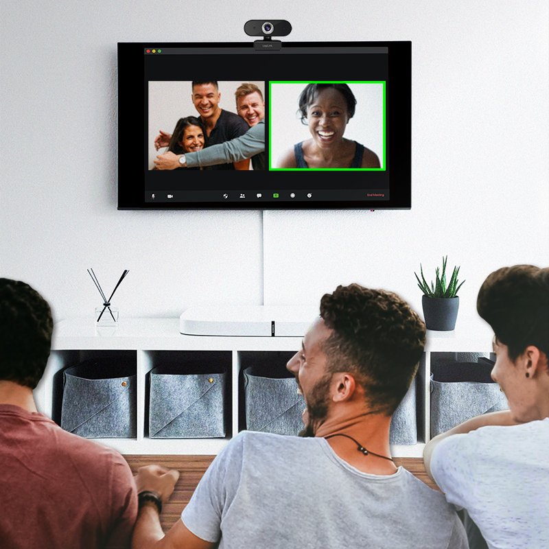 LogiLink HD USB-webcam avec microphone, noir, 1280×720p