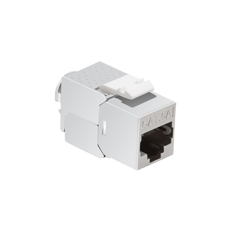 LogiLink Professional module réseau encastrable Cat.6A, blindée, sans outil