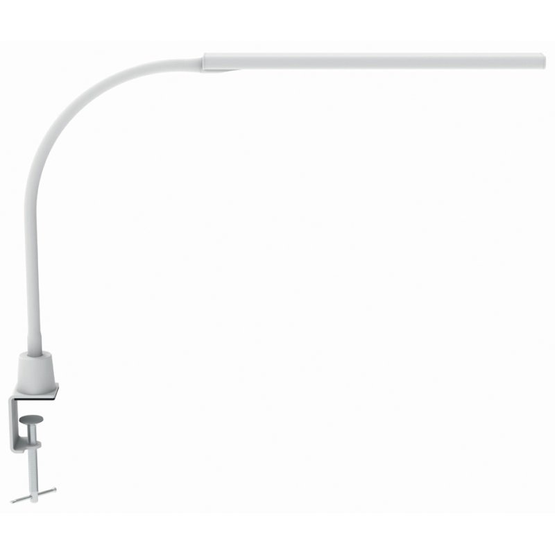 MAUL LED desk lamp MAULpirro, dimmable, white, clamp base