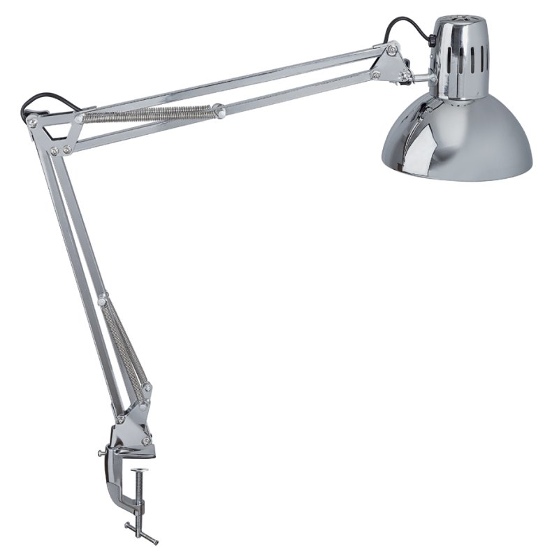 MAUL lampe de bureau MAULstudy chrome avec pince, sans ampoule, argent