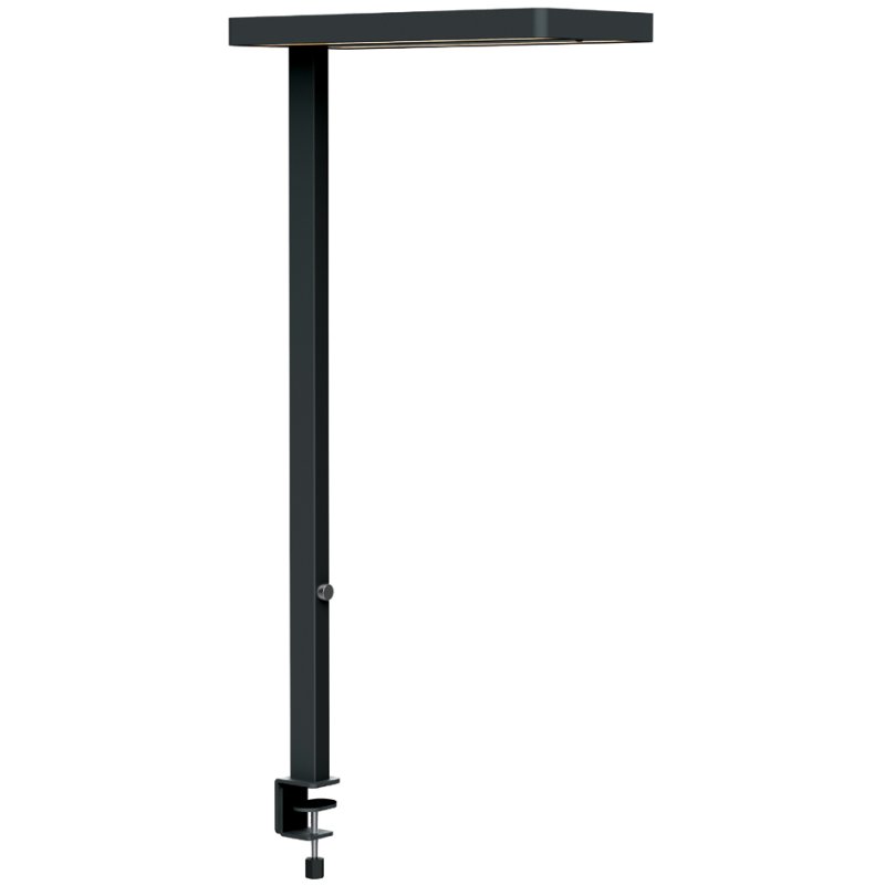 MAUL LED desk lamp MAULjaval, with clamp, black, 80W