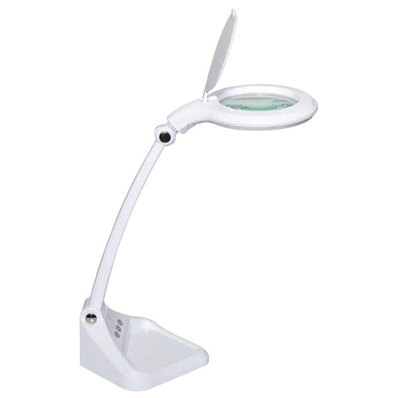 MAUL Lampe loupe LED MAULiris, dimmable, blanc, 7 watts