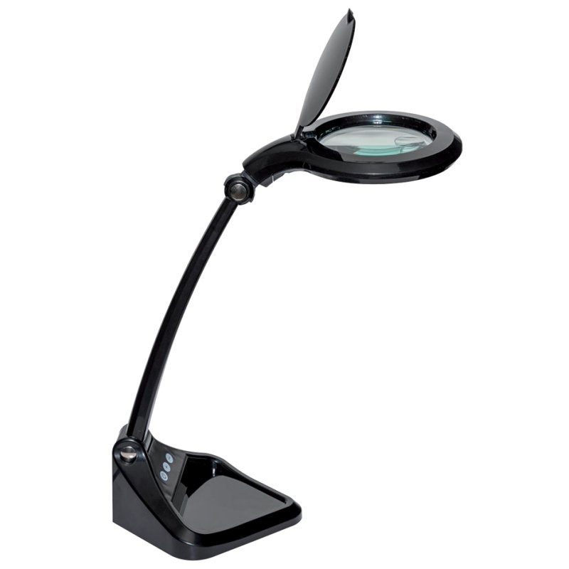 MAUL Lampe loupe LED MAULiris, dimmable, blanc, 7 watts