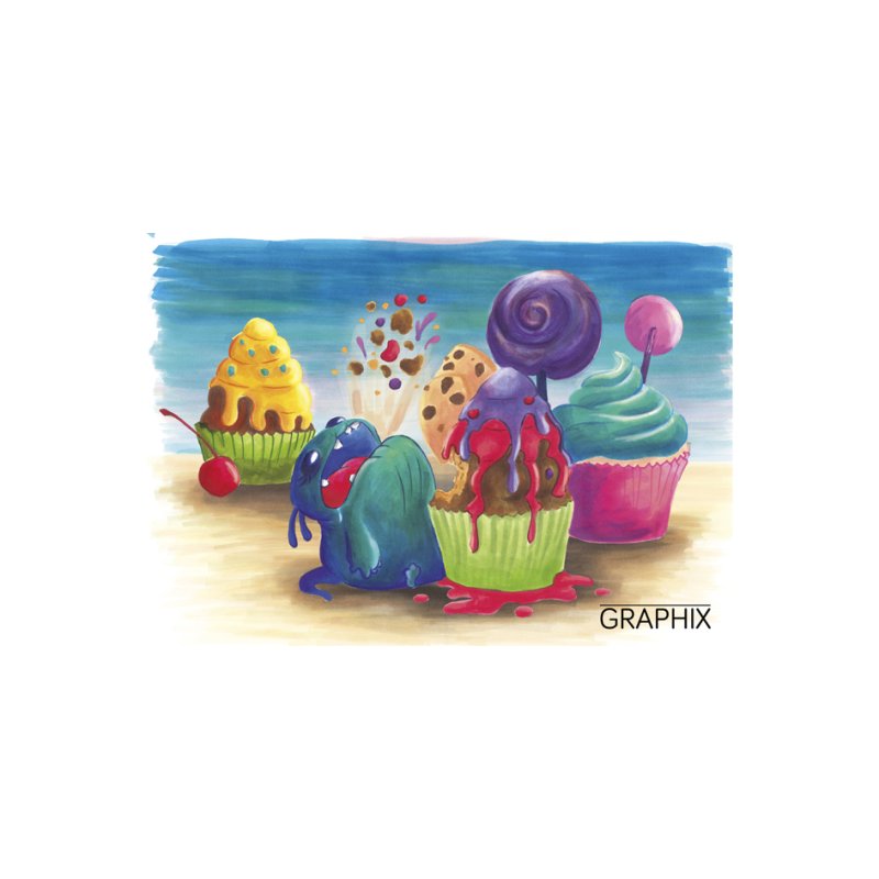 Marabu Sketch-Marker Graphix SUGARHOLIC, set van 12 stuks, 1-7 mm
