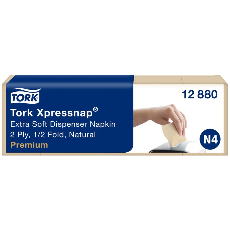 Tork Xpressnap serviettes de distributeur, 213×165 mm, jaune citron, 1000 pièces