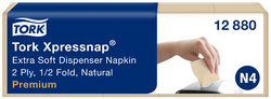 Tork Xpressnap dispenserservetten, wit, 213×330 mm, 500 stuks