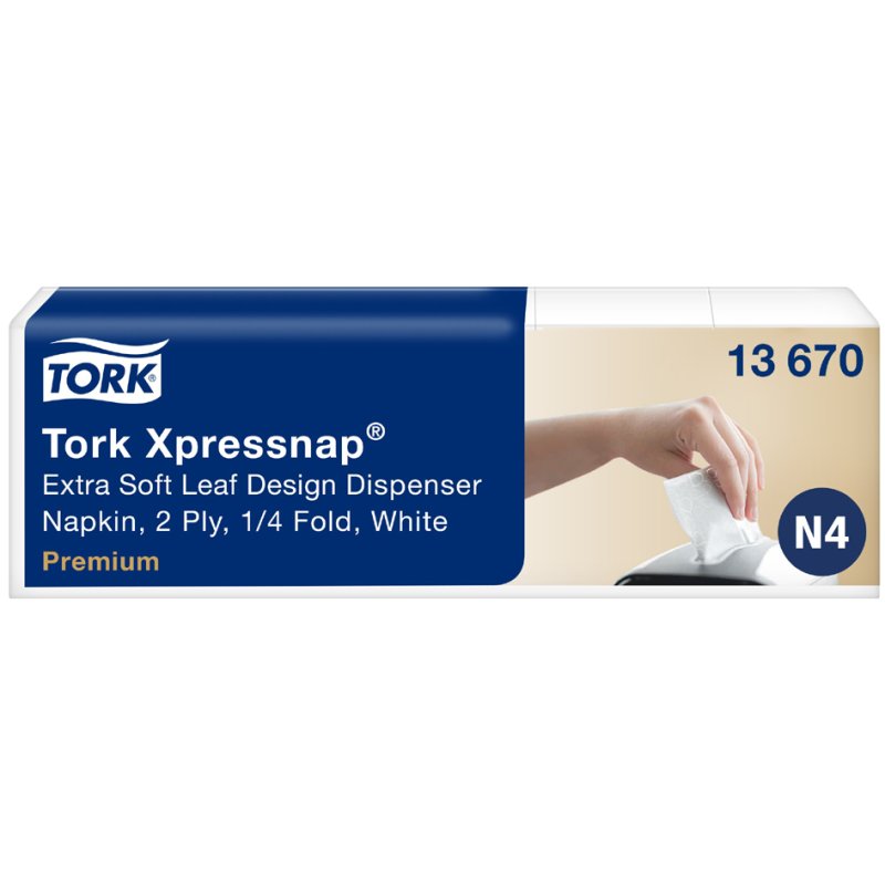 Tork Xpressnap distributeur de serviettes, blanc, 213 × 330 mm, 500 pièces