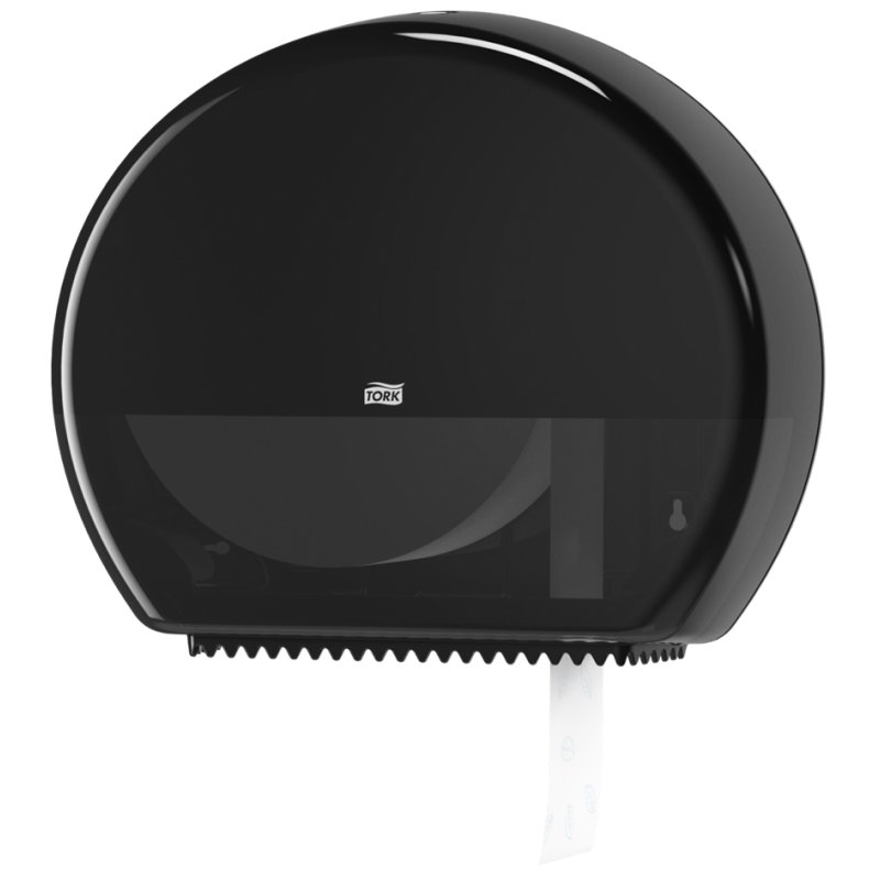 Tork distributeur de papier toilette Jumbo, noir, système T1, verrouillable