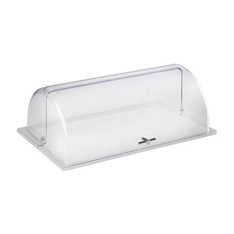 APS couvercle à charnière transparent pour bacs GN, polycarbonate, GN 1/1