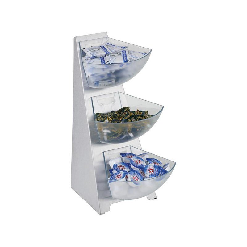 APS portioneerrek MULTI RACK, 3-laags, roestvrij staal