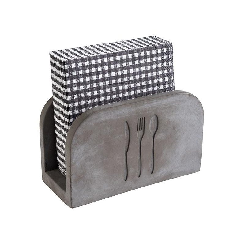 APS servethouder ELEMENT, beton, grijs, 160×75×100 mm