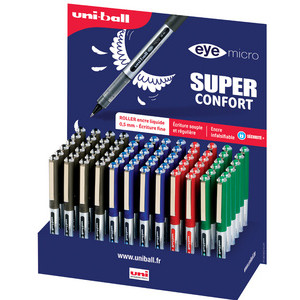 uni-ball eye micro UB150E rollerpen, 0,30 mm, gemengde kleuren, 72 stuks