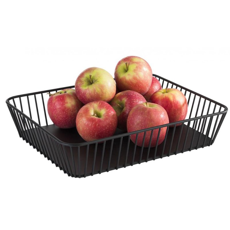 APS panier à pain et fruits URBAN, 1/2 GN, noir, métal