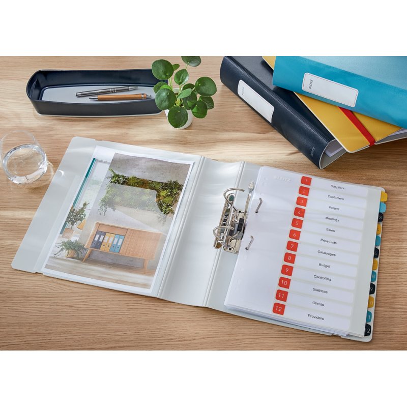 LEITZ classeur Active Cosy A4, gris, 82 mm, 180°