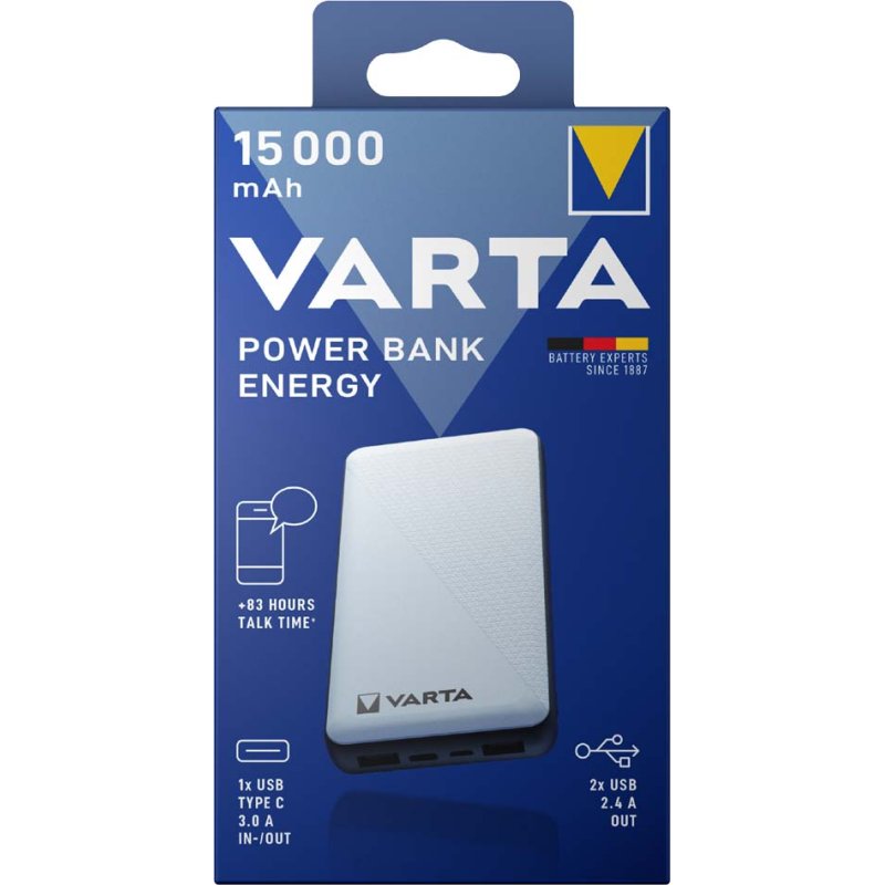 VARTA powerbank Energy, 5000 mAh, wit
