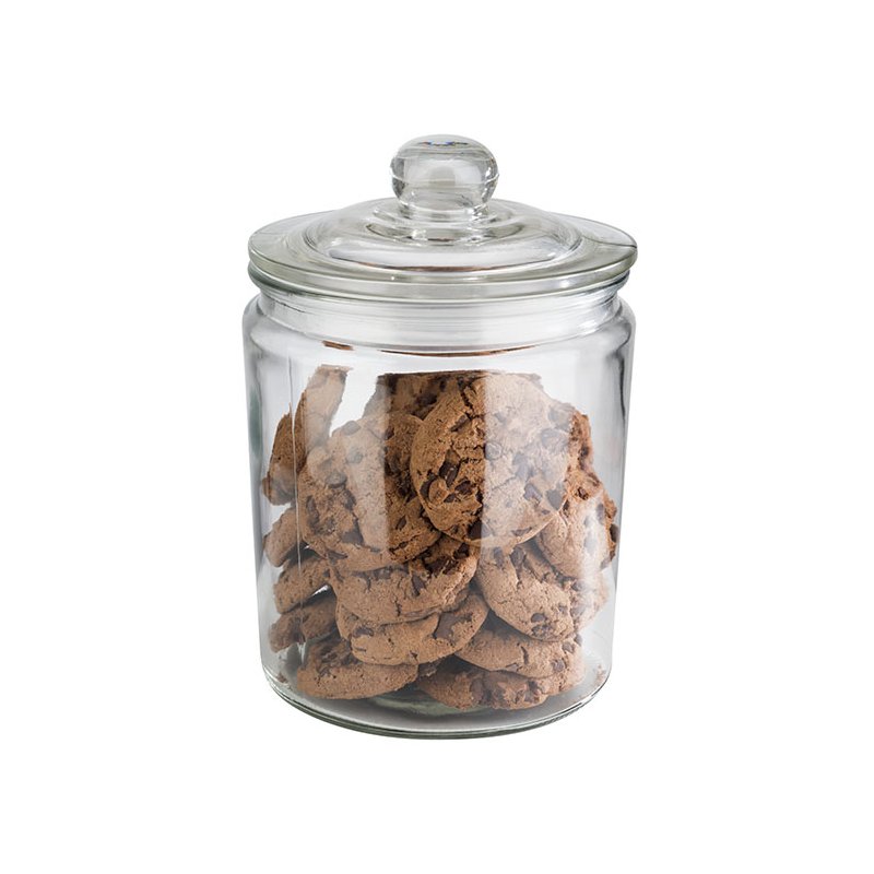 APS pot de stockage CLASSIC, 0,9 litre, couvercle en verre, diamètre 115 mm