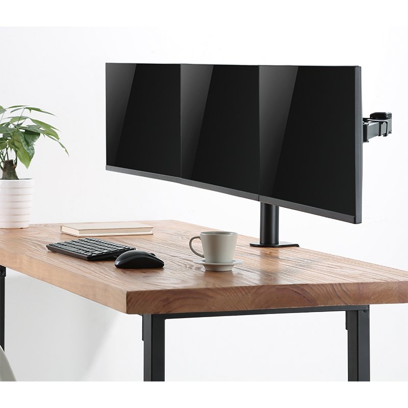 LogiLink support pour 3 moniteurs 17-27 pouces, noir