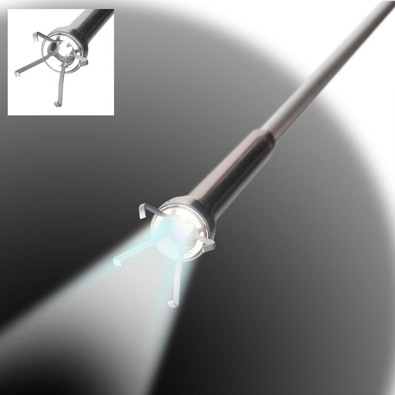 IWH grabber claw, silver, flexible, with LED light and magnet