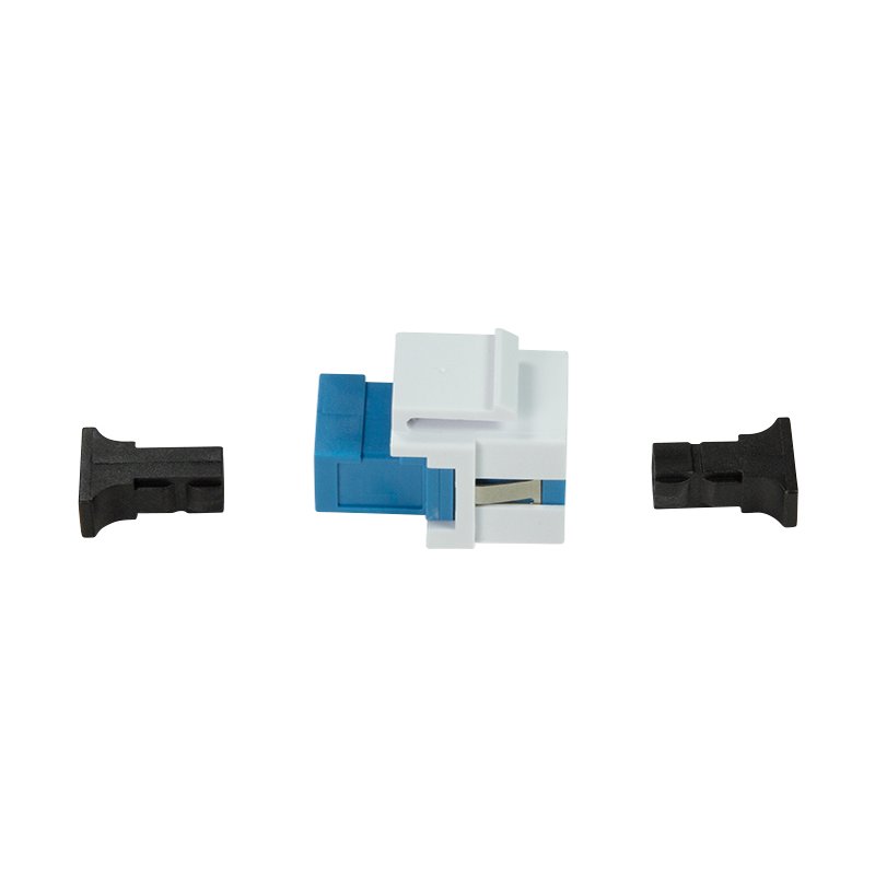 LogiLink Professional SC-simplex glasvezelkoppeling, aquablauw/wit, keramische huls