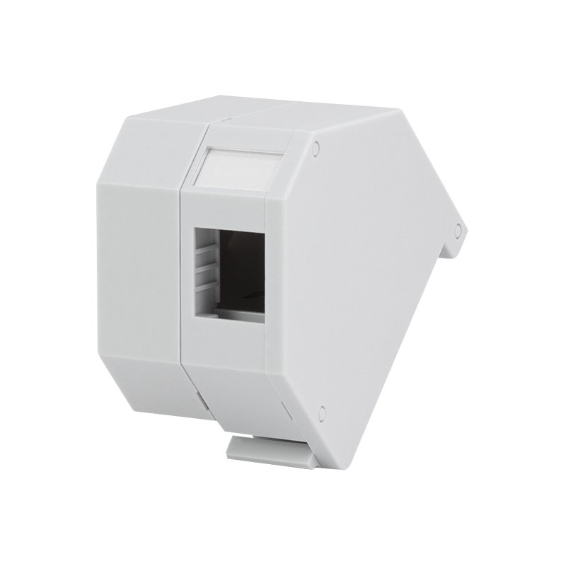 LogiLink Adaptateur professionnel armoire de montage sur rail, LC-duplex/SC-simplex, gris clair, 60×63×40 mm