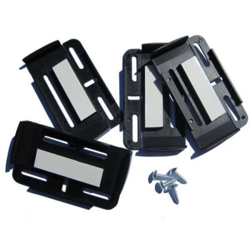 IWH support de plaque d'immatriculation Simple-Fix, noir, 2 pièces