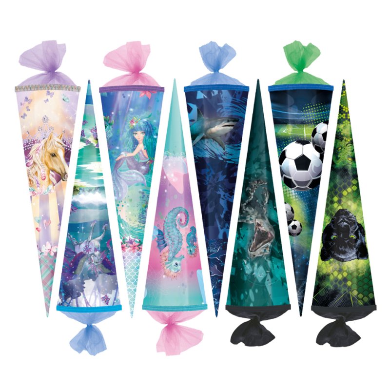 herlitz boîte de crayons scolaire, hexagonale, 850 mm, motifs assortis