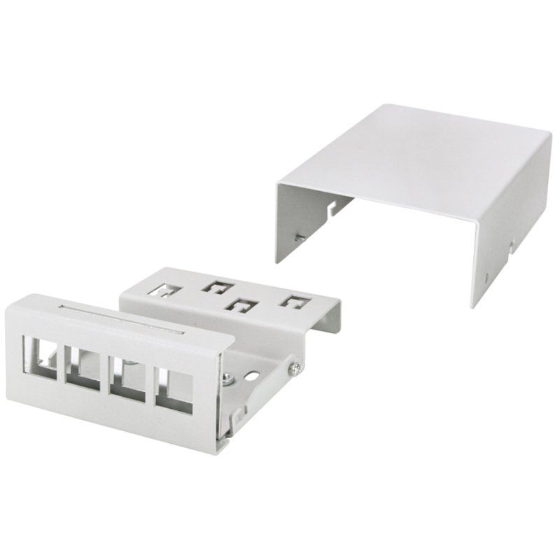 LogiLink Professional consolidation point enclosure, 4-port, light grey