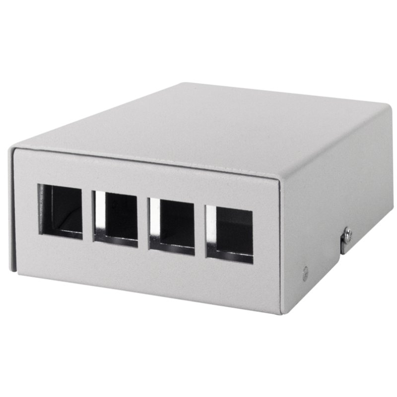LogiLink Professional consolidation point enclosure, 4-port, light grey