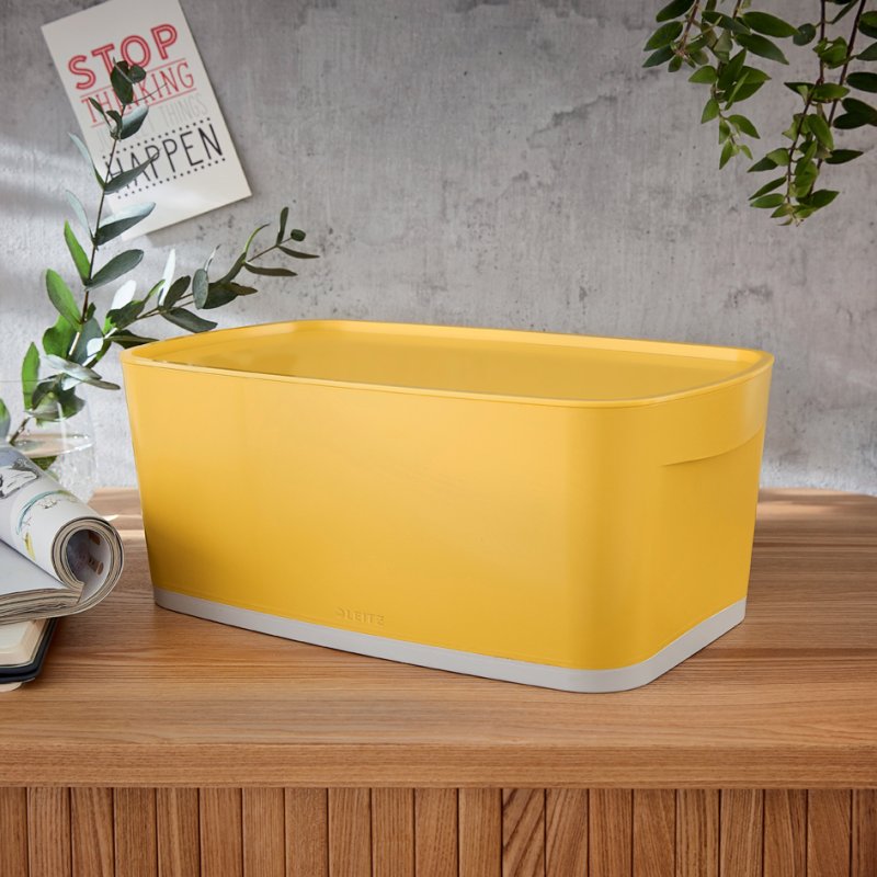 LEITZ boîte de rangement My Box Cosy, 5 litres, jaune, DIN A5