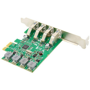DIGITUS USB 3.0 PCI Express uitbreidingskaart, 4 poorten, 5 Gbps
