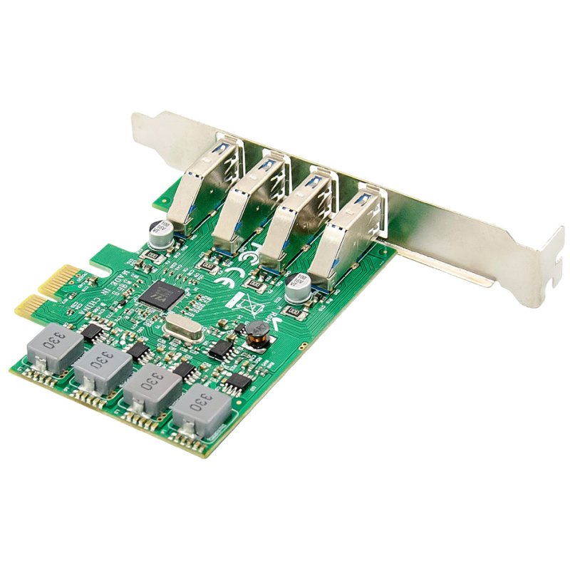 DIGITUS USB 3.0 PCI Express uitbreidingskaart, 4 poorten, 5 Gbps