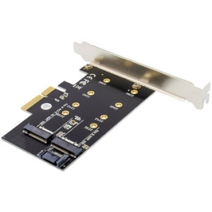 PCIe 3.0 x4 M.2 NVMe SSD Add-on kaart