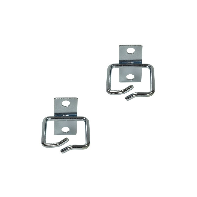 LogiLink Professional cable guide set, galvanised steel, 40 x 40 mm, 2 pieces